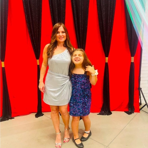 Show Me Your MuMu Silver One-Shoulder Mini Dress - Picture 5 of 5